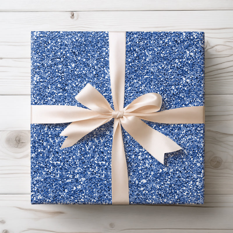 Azure Mirage - Mystical Sapphire Sparkle Wrapping Paper
