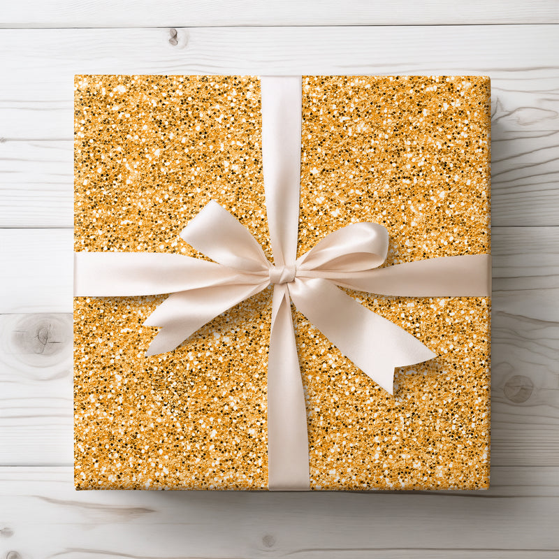 Eldora’s Gleam - Majestic Golden Sparkle Wrapping Paper