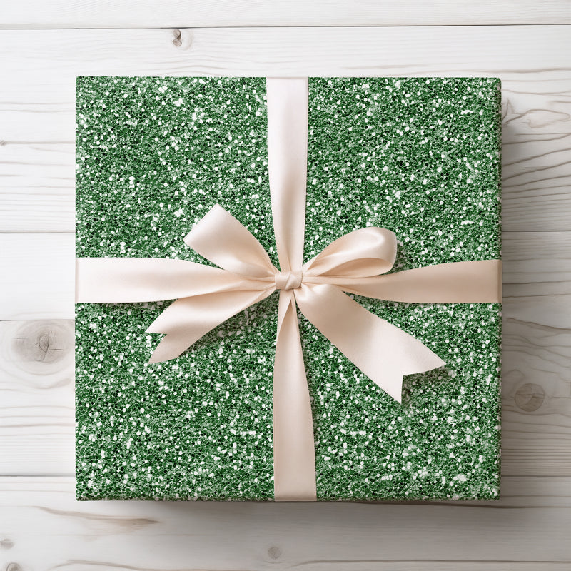 Emerald Dream - Enchanted Forest Sparkle Wrapping Paper