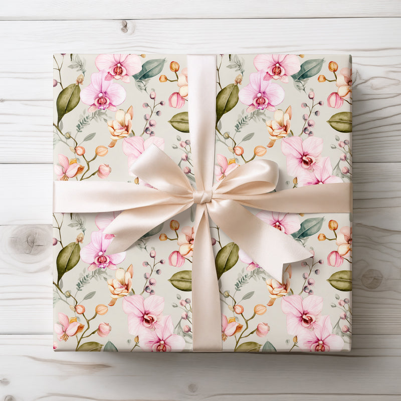 Orchid Serenity - Delicate Orchid Wrapping Paper