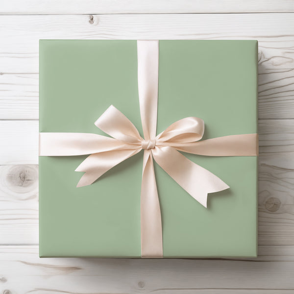 Sage Whisper - Solid Light Sage Green Wrapping Paper
