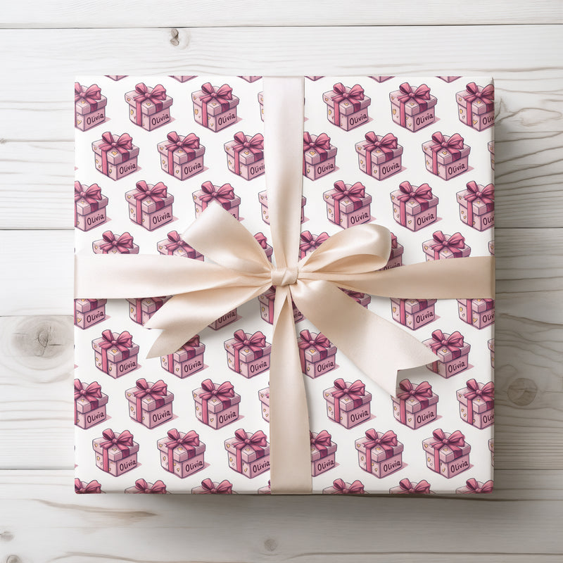 Olivia Charm – Birthday Gift Wrapping Paper