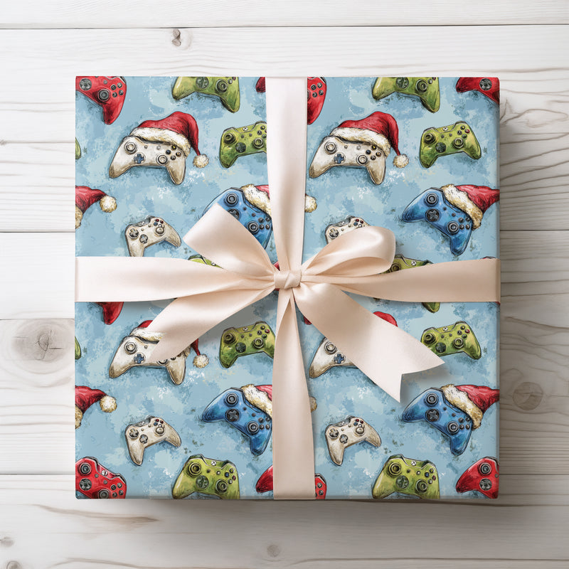 Joypad Jingle – Holiday Game Controller Wrapping Paper