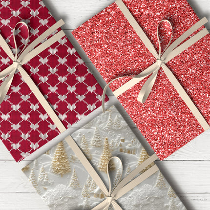 Trendy and classic wrapping paper designs