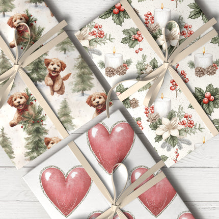 Gift wrap by mood – fun, romantic, elegant, cozy designs