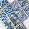 Elegant blue gift wrap design