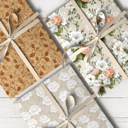 Cozy brown pastel wrapping design
