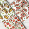 Playful food illustration wrapping paper