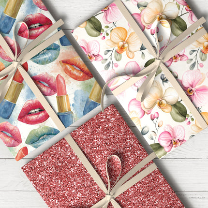 Elegant wrapping paper for Mother’s Day gifts