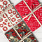 Red wrapping paper with elegant design