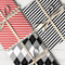 Striped wrapping paper in bold and classic color styles