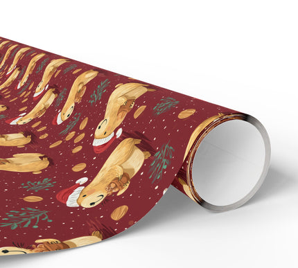 Hearthpaws – Whimsical Capybara Holiday Gift Wrap