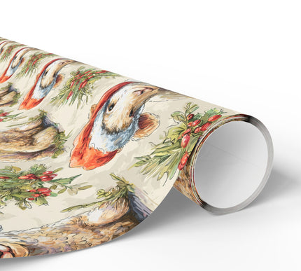 Woolwish – Lamb with Santa Hat Christmas Wrapping Paper