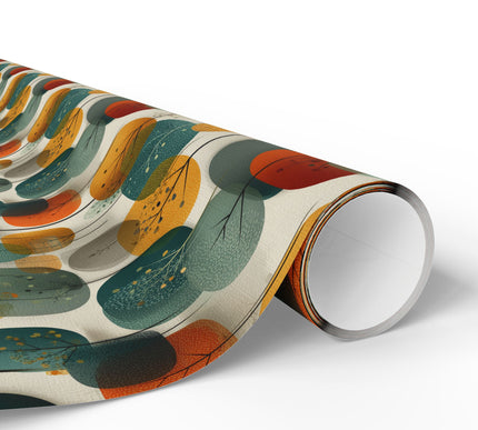 Forest Echo Reverie – mid‑century forest gift wrap