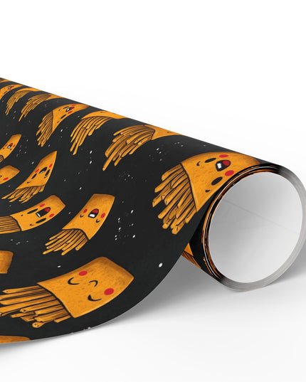 Happy Fries Delight - Smiling French Fries Pattern Wrapping Paper