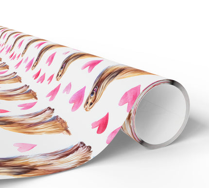Silkheart Hound – Afghan Hound Dog Hearts wrapping paper