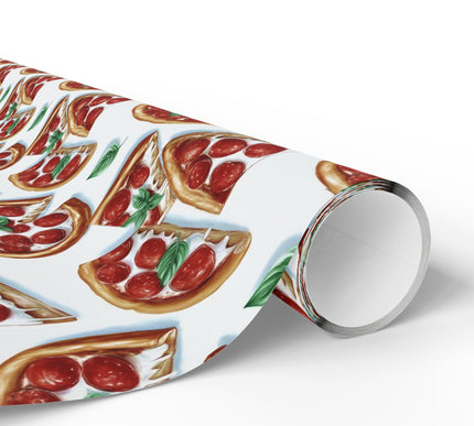 Crimson Feast - Gourmet Fantasy Pizza Wrapping Paper