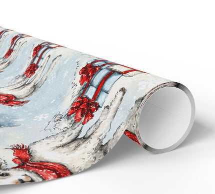 Lamora – Winter Lamb with Snowflakes Wrapping Paper