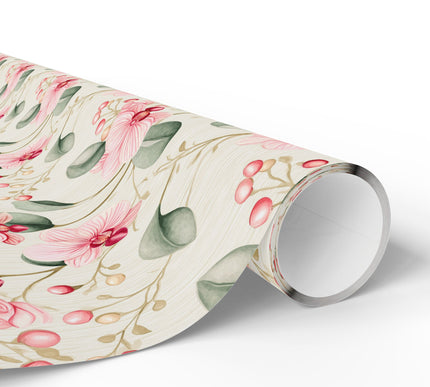 Petal Bliss - Pink Orchid Wrapping Paper