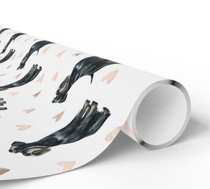 Ironwhisk Haven – Giant Schnauzer watercolor hearts wrapping paper