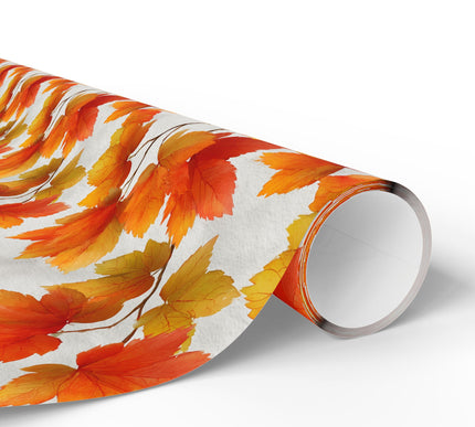 Fallinia – Warm Autumn Leaves Fall Wrapping Paper