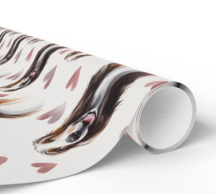 Rosewind Nobles – Romantic Afghan Hound Portrait wrapping paper