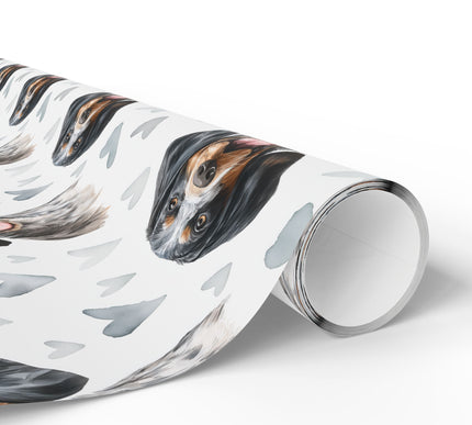 Bluepaw Whisper – Bluetick Coonhound love wrapping paper