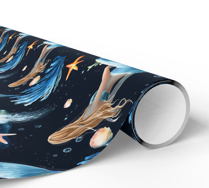 Siramere – Mystical Mermaid & Ocean Fantasy Scene Wrapping Paper