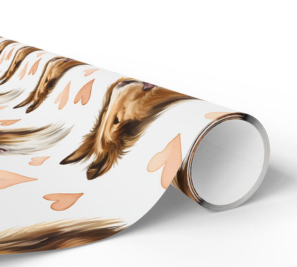 Amberheart Vale – Rough Collie love wrapping paper