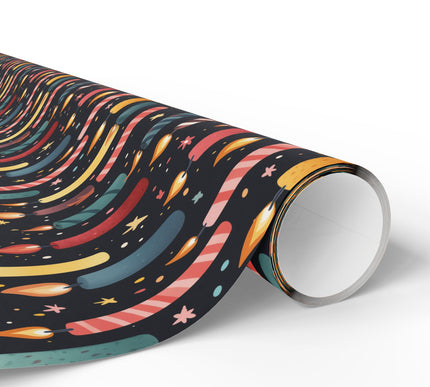 Lumiflick - Celebration Candle Pattern Wrapping Paper