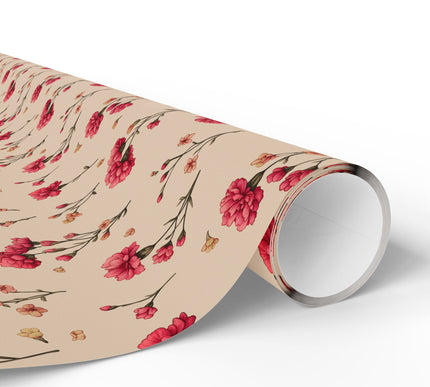Petal Serenade - Pink Wildflower Wrapping Paper