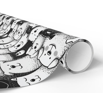 Puppy Parade - Adorable Cartoon Dog Fantasy Wrapping Paper