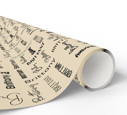 Scrollgift of Namevale - Custom Name Wrapping Paper
