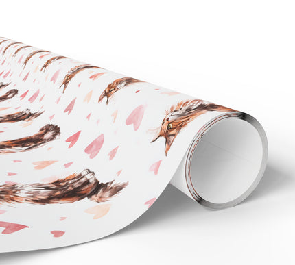 Valenfur Grace – romantic maine coon wrapping paper
