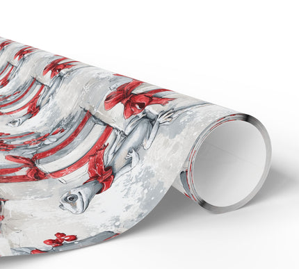 Glacira – Winter Lizard with Christmas Gifts Wrapping Paper