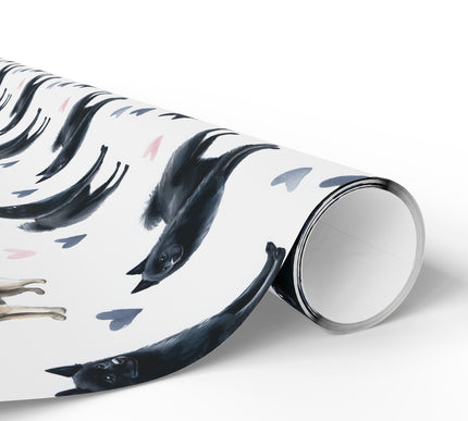 Shadowlove Drift – Schipperke love wrapping paper