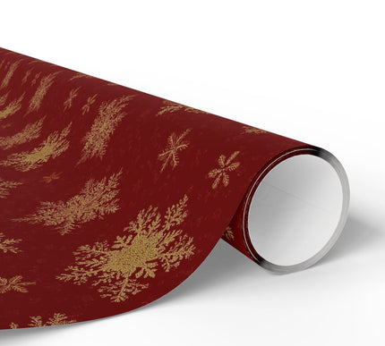 GildedFlake – Gold Snowflake Wrapping Paper