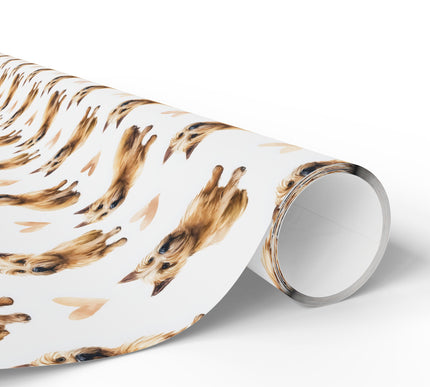 Honeywhisk Bloom – Norwich Terrier love wrapping paper