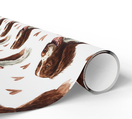 Chestnut Tidekiss – Romantic American Water Spaniel Portrait wrapping paper