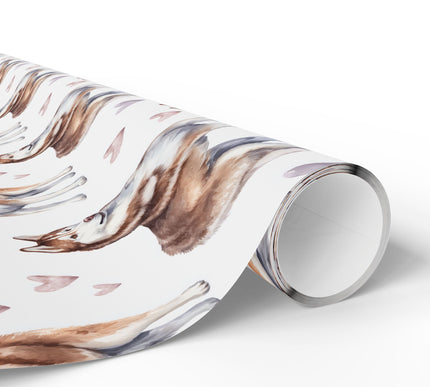 Frostlove Spirit – Siberian Husky love wrapping paper