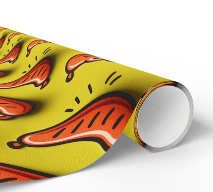 Jolly Grins - Playful Sausage Pattern Wrapping Paper