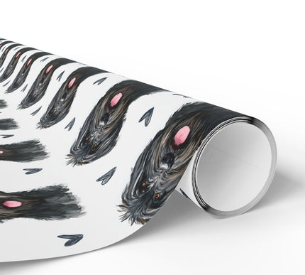 Obsidian Whisklove – Black Russian Terrier wrapping paper
