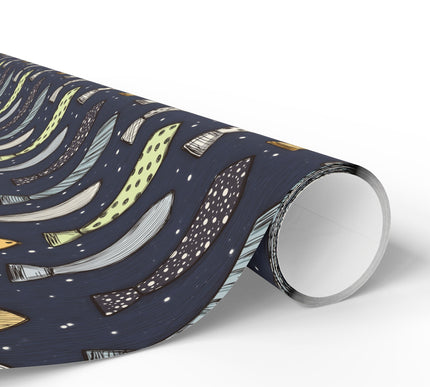 Dapper Dad Doodles - Father's Day Necktie Wrapping Paper