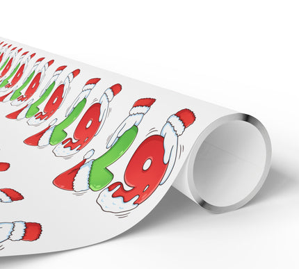 Frostjolly – Cute Santa 6 7 Number Christmas Wrapping paper