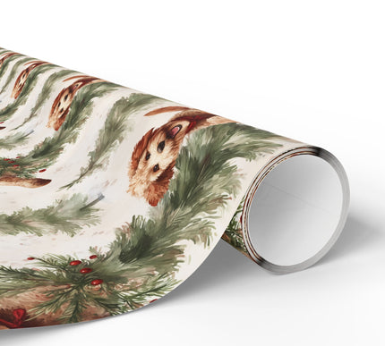 Merry Doodle Sprint - Festive and Playful Holiday Gift Wrap