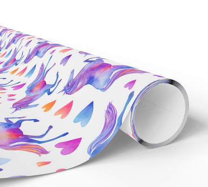 Dreamhoof – Colorful Unicorn Valentine wrapping paper