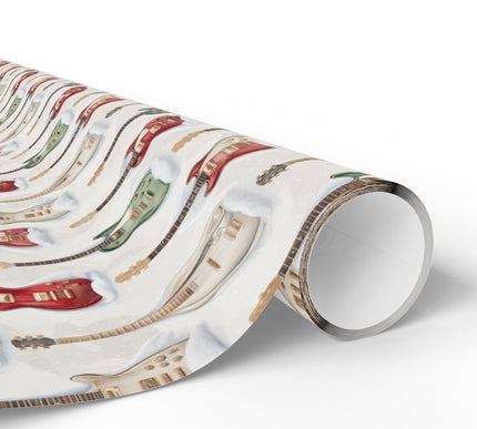 CoolChord Harmony – Electric Guitars in Snow Wrapping Paper