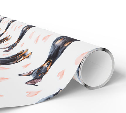 Velvet Paw Reverie – Manchester Terrier love wrapping paper