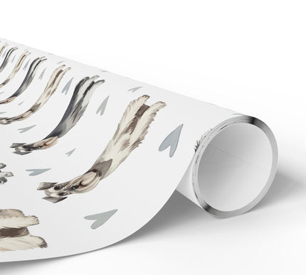 Gentle Beard Bloom – Miniature Schnauzer love wrapping paper