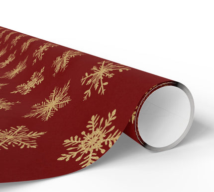 FrostGleam – Glitter Snowflake Wrapping Paper